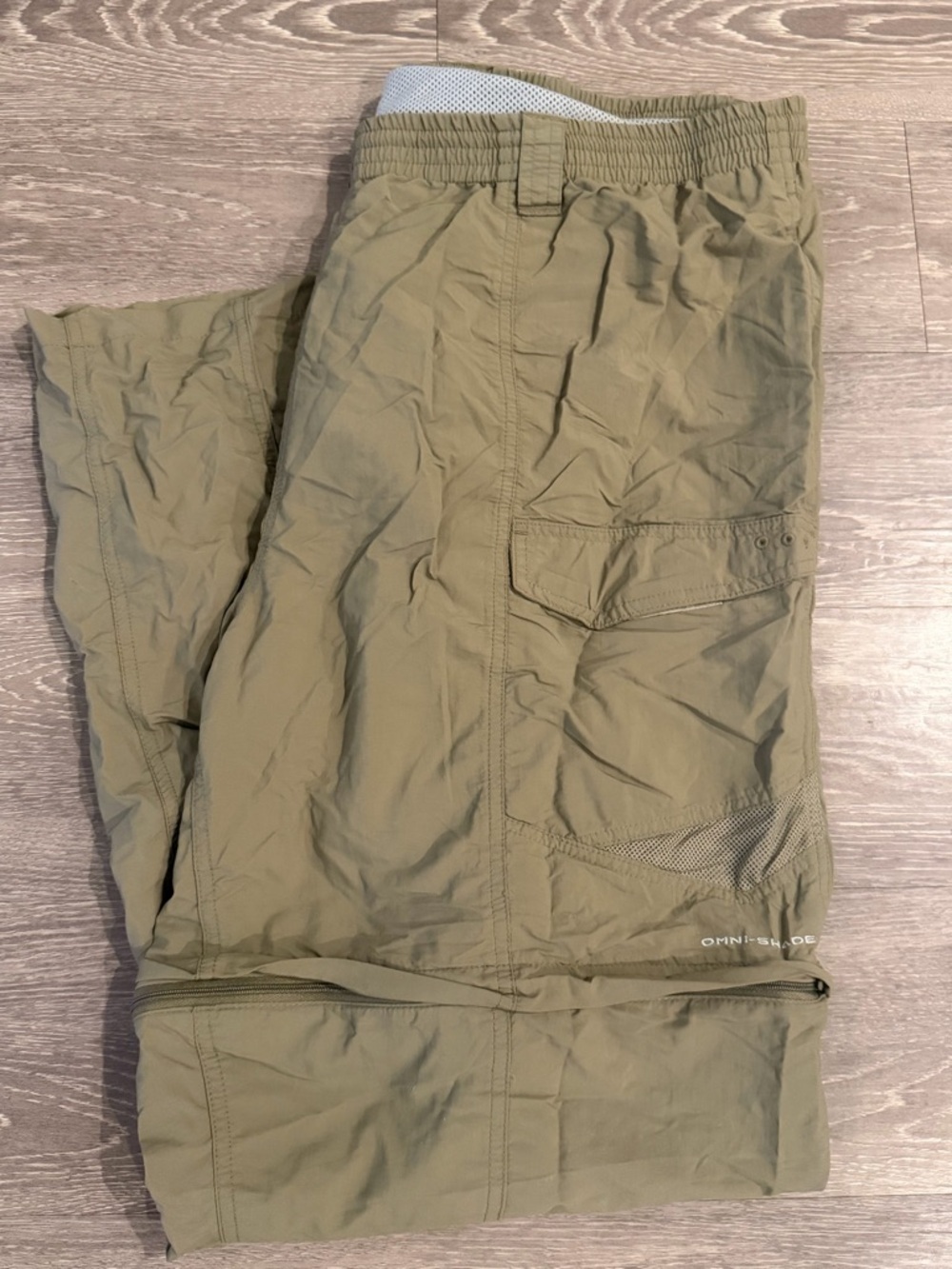 Columbia PFG Pants Mens Medium Khaki Convertible Cargo Fishing Outdoor 
 XXL